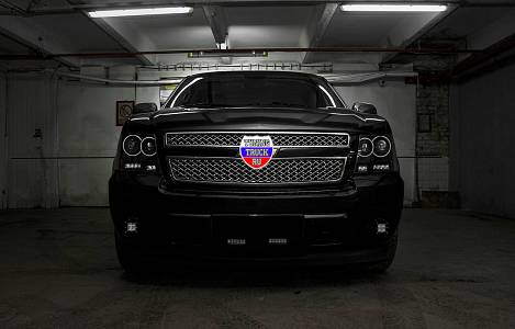 Тюнинг фар головного света Chevrolet Tahoe GMT-900