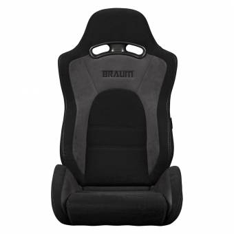 Спортивные сиденья анатомические серии S8 Series V2 Sport Seats - Black Cloth with Grey Microsuede