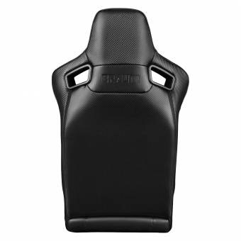 Чёрные спортивные сиденья анатомические серии Elite Fixed Back 