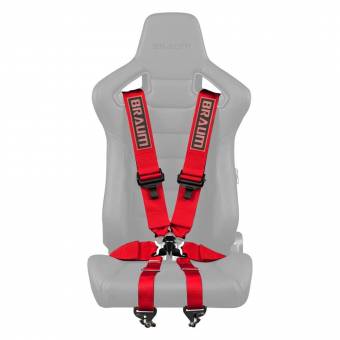Ремень 6-ти точечный 3" FIA Certified Racing Harness - Red
