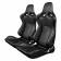 Чёрные спортивные сиденья анатомические серии Venom Sport Seats