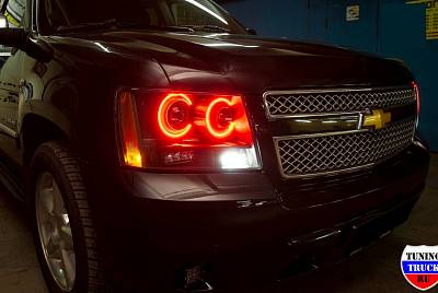 Тюнинг фар головного света Chevrolet Tahoe GMT-900