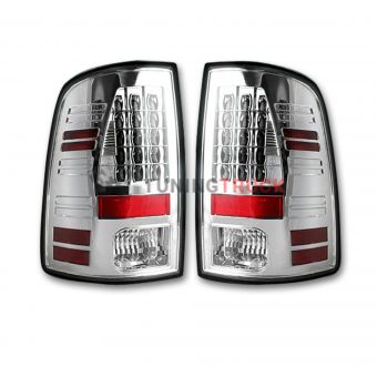 Dodge 09-14 RAM 1500 & 10-14 RAM 2500/3500 OLED TAIL LIGHTS (Replaces Factory OEM Halogen Tail Lights) - Clear Lens