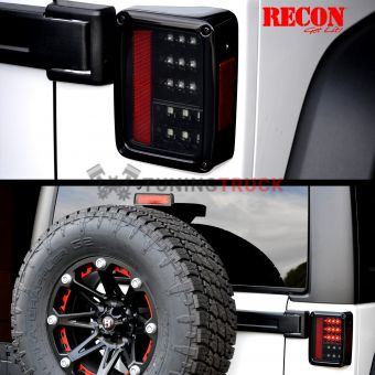 Jeep JK Wrangler 07-17 RED LED 3rd Brake Light - Clear Lens