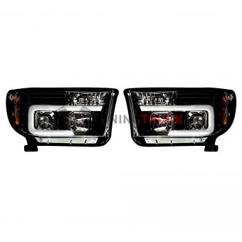 Фары головного света черные, для Toyota Tundra & Sequoia 2007-13 
