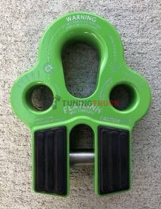Шакл буксировочный FlatLink MultiMount, 3 отверстия - зеленый