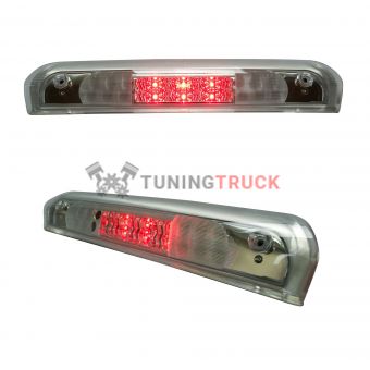 Dodge 02-08 RAM 1500 & 03-09 RAM 2500/3500 - Red LED 3rd Brake Light Kit w/ White LED Cargo Lights - Clear Lens