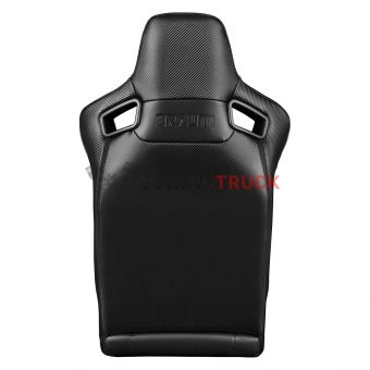 Чёрные спортивные сиденья анатомические серии Elite Fixed Back 