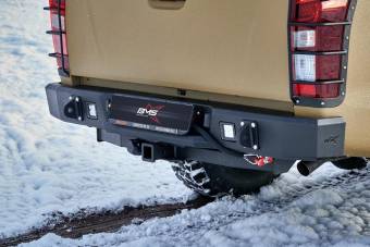 Задний силовой бампер BMS PRO-Line для Isuzu D-Max 2012-18, полимерное покрытие