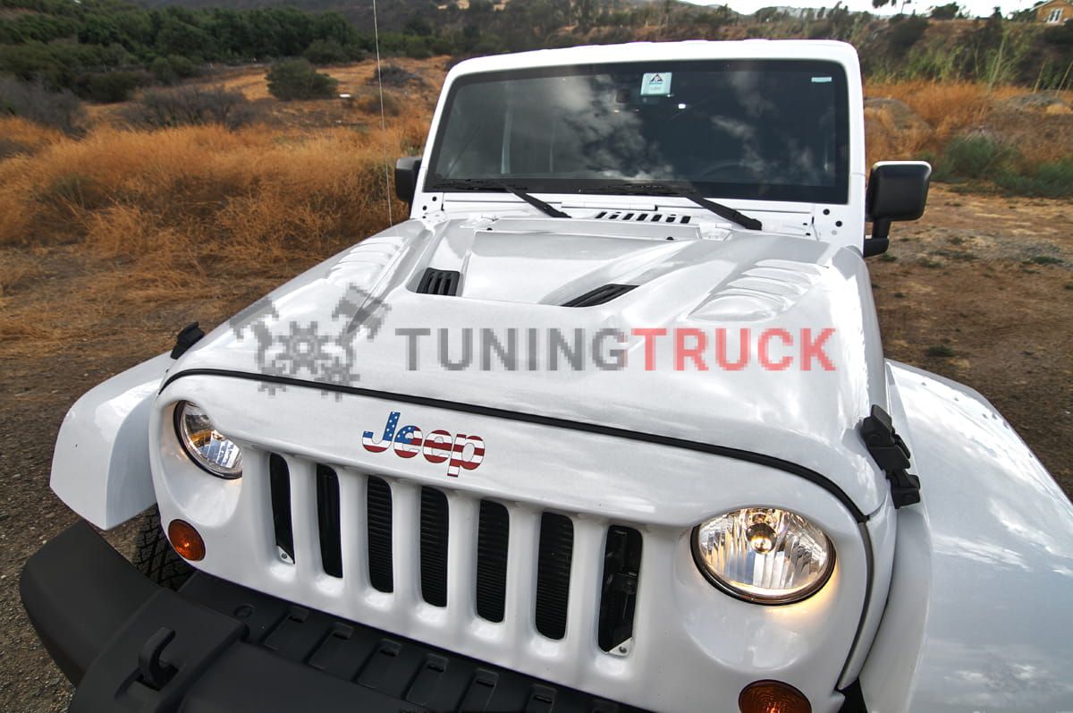 Капот  Airborne для JEEP JK 2007-2016, JKU - 2007-2016.