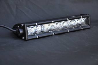 SLIM 10" Light Bar 50W Spot 5W CREE LED Black