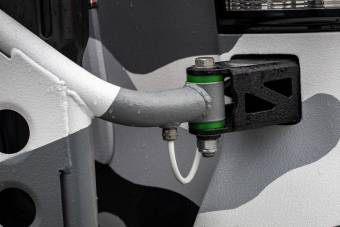 Калитка под запаску BMS Alfa для Toyota LC Prado 150, покрытие Line-X + цинкование