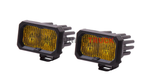 Комплект стандартные желтые противотуманные LED-фары SS2 Sport с янтарной подсветкой 2шт.
