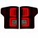 Ford F150 15-17 (Replaces OEM Halogen Style Tail Lights) LED TAIL LIGHTS - Dark Red Smoked Lens