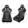 Спортивные сиденья анатомические серии FIA Approved Falcon Fixed Back Racing Seat - Black Leatherette