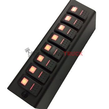 JK Add On Switch Panel For 8 Circuit SE System 09-17 Wrangler JK Red sPOD