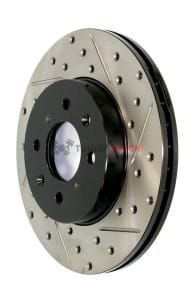 Тормозной диск слотироанный с перфорацией задний для Toyota LC-200 правый