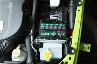 JK Switch Panel 6 Switch W/2-1/16 Inch Diameter Empty Gauge Hole 09-17 Wrangler JK Multi Color sPOD