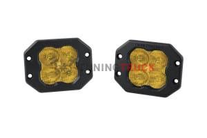 Противотуманные желтые врезные LED-модули SS3 Sport SAE с янтарной подсветкой