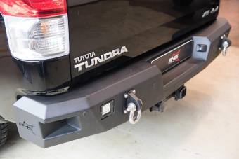 Задний силовой бампер BMS PRO-Line для Toyota Tundra 2007-13, покрытие Raptor + цинкование