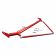 Кронштейн для установки ремней универсальный ширина 48-51" Racing Harness Bar Kit - Red Gloss