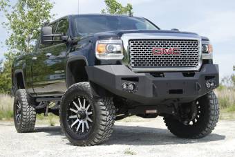 2015-2017 GMC Heavy Duty Winch Bumper w/ No Grill Guard Bare