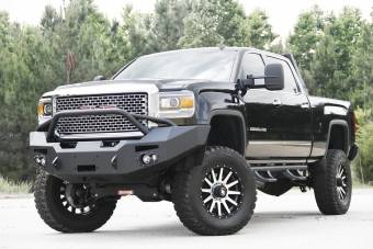 2015-2017 GMC Heavy Duty Winch Bumper w/ Pre-Runner Grill Guard