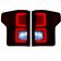 Ford F150 15-17 (Replaces OEM Halogen Style Tail Lights) LED TAIL LIGHTS - Dark Red Smoked Lens