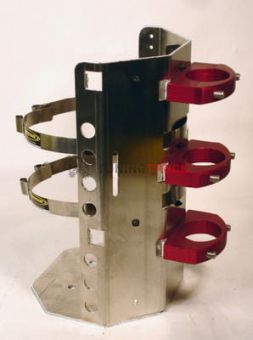 Power Bracket COMP, Alum., 10lb/15 lb. CO2 Tank, 6.9" dia.