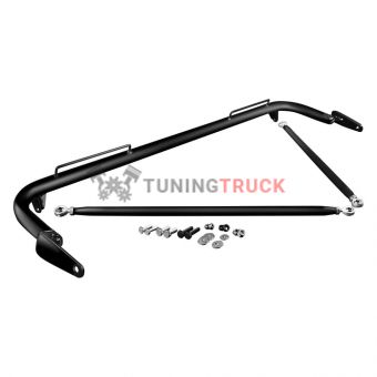 Кронштейн для установки ремней для 05-14 Ford Mustang Harness Bar Kit - Black Satin