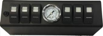 JK Switch Panel 6 Switch W/Air Gauge 09-17 Wrangler JK Red sPOD
