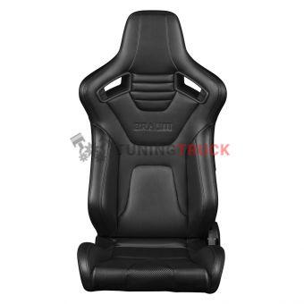Спортивные сиденья анатомические серии Elite-X Series Sport Seats - Black Leatherette (Black Stitching)