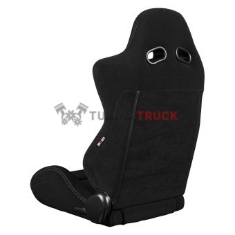Спортивные сиденья анатомические серии S8 Series V2 Sport Seats - Black Cloth with Grey Microsuede