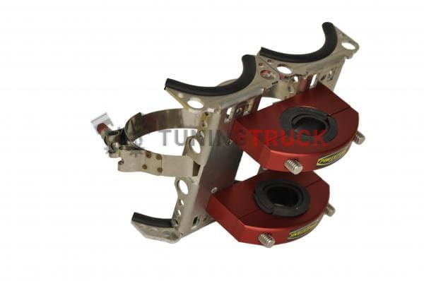 Кронштейн для двух баллонов (красный хомут)