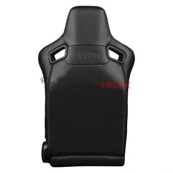 Спортивные сиденья анатомические серии Elite-X - чёрные с красной строчкой | Купить в Москве с доставкой по России. Спортивные сиденья анатомические серии Elite-X - чёрные с красной строчкой