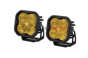 Противотуманные янтарные LED-фары SS3 Pro SAE с янтарной подсветкой 2 шт 