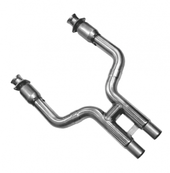 Приемные трубы H-Pipe для Ford Shelby GT500 с кат. Green, 3'' x 2.75''