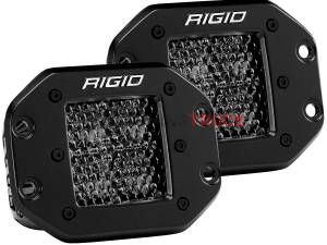 Комплект врезных LED-фар рабочего света D-серия PRO Midnight Edition