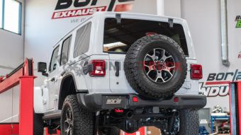 Выхлопная система Borla Axle-Back для Jeep Wrangler JL|JLU 2018-2023 с черным покрытием