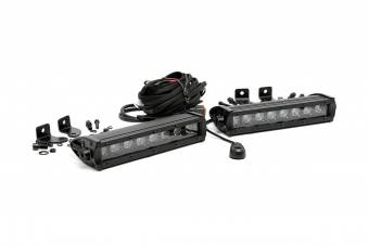 Однорядная LED фара 8'', серия Black (2 шт.)