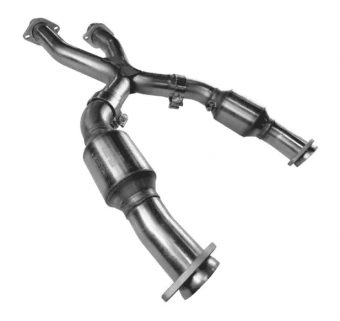 Приемные трубы X-Pipe с кат. Green, для Mustang GT|Cobra, 1999-2004, 3'' x 3''