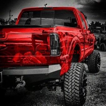 Ford Superduty F250HD/350/450/550 08-16 LED TAIL LIGHTS - Smoked Lens