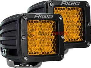 Задние янтарные LED-фары Rigid D-Серия 