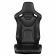 Спортивные сиденья анатомические серии Elite-X Series Fixed Back Sport Seat - Black Leatherette (Black Stitching)