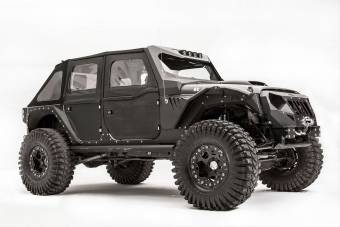 Накладка переднего крыла Jeep JK 2007-2017 (с жабрами)