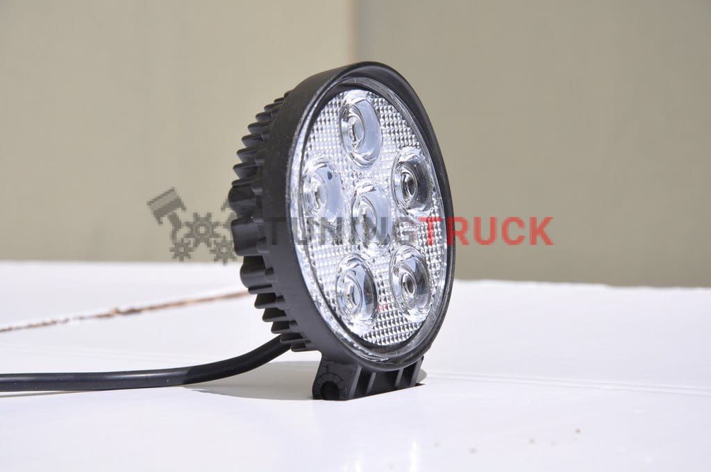 5" Round Off Road Light 18W Spot 3W LED Black