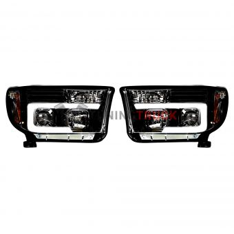 Фары головного света черные, для Toyota Tundra & Sequoia 2007-13 