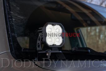 Противотуманная LED-фара SS3 Sport SAE с янтарной подсветкой