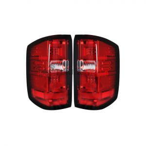 GMC Sierra 14-17 1500/2500/3500 (Only Fits 3rd GEN Single-Wheel GMC Sierra with Factory OEM Halogen Tail Lights) OLED TAIL LIGHTS - Red Lens