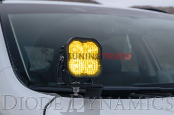 Противотуманные янтарные LED-фары SS3 Pro SAE с янтарной подсветкой